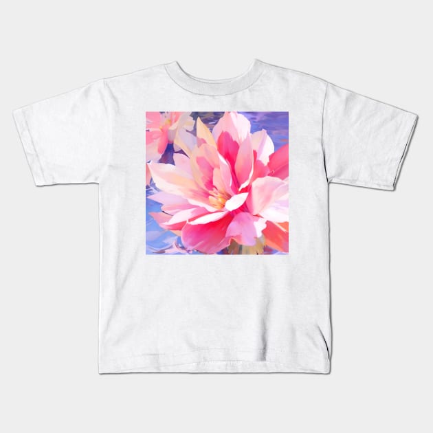 Pretty in Pink Floral Kids T-Shirt by DANAROPER